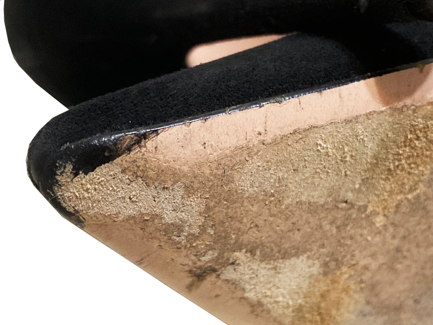 GIANVITO ROSSI Suede Ellipsis Pumps Black Size 38.5