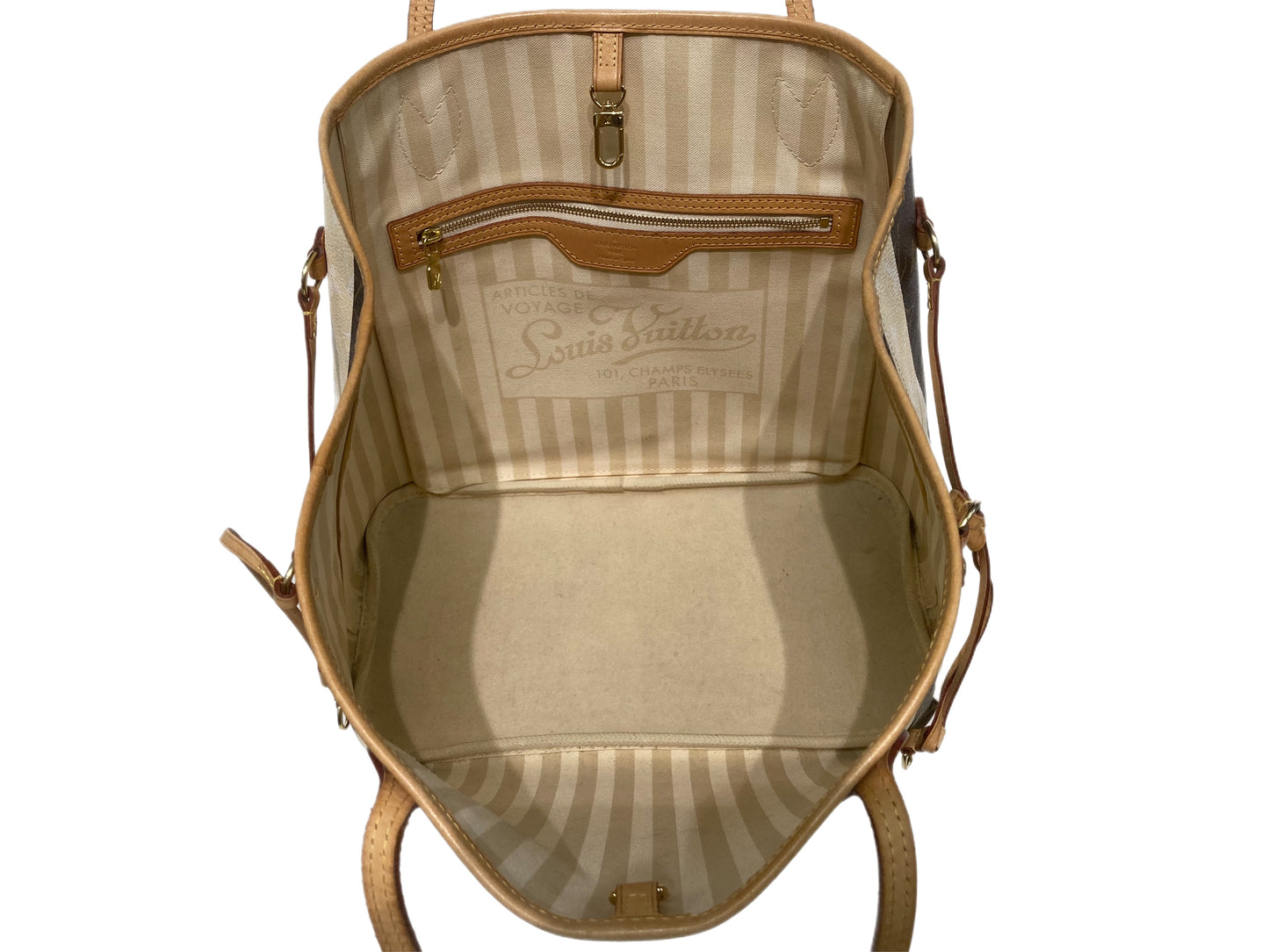 LOUIS VUITTON Limited Edition Rayures Striped Neverfull MM