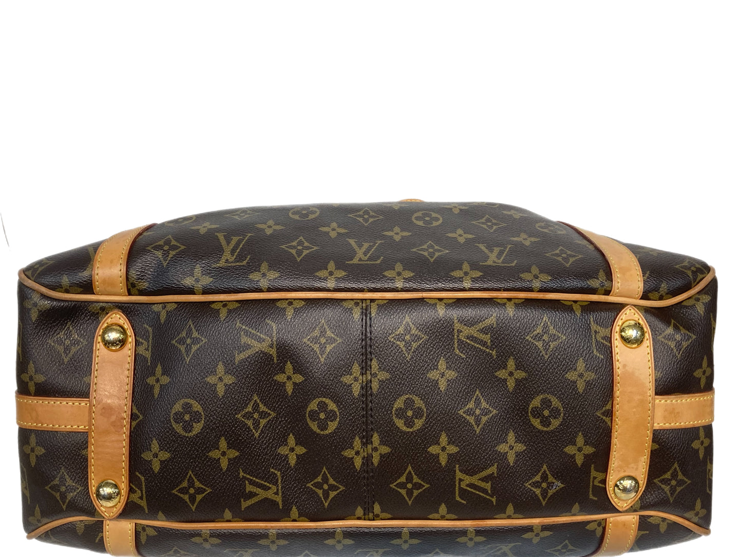 LOUIS VUITTON Canvas Monogram Stresa GM Brown