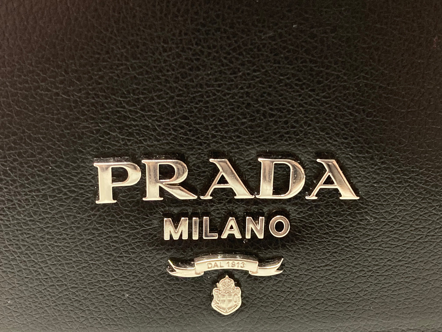 PRADA Saffiano Leather Mini Shoulder Bag Black
