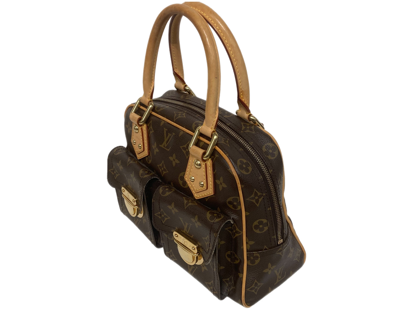 LOUIS VUITTON Monogram Manhattan PM Brown