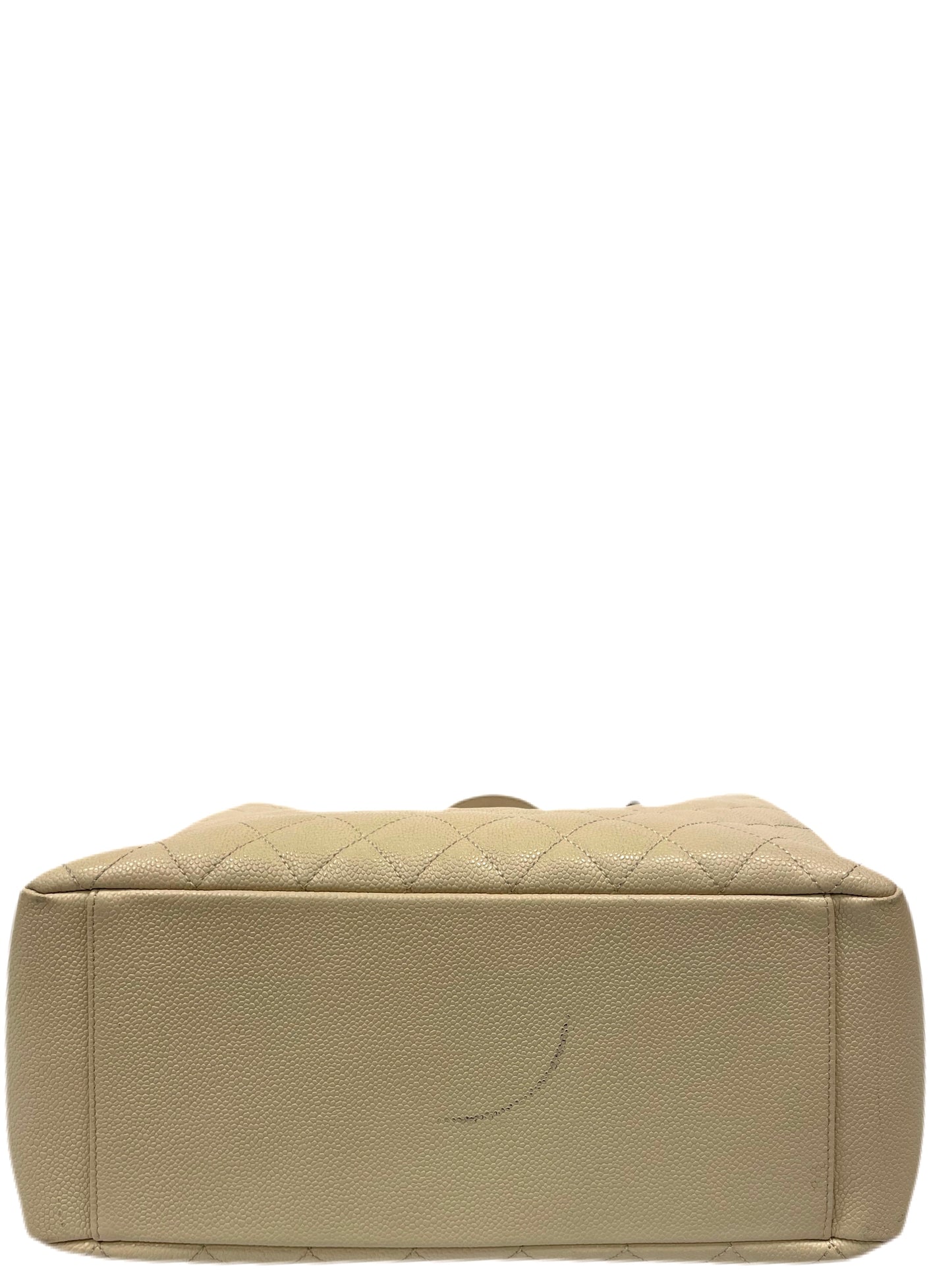 CHANEL Caviar Grand Shopping Tote Beige