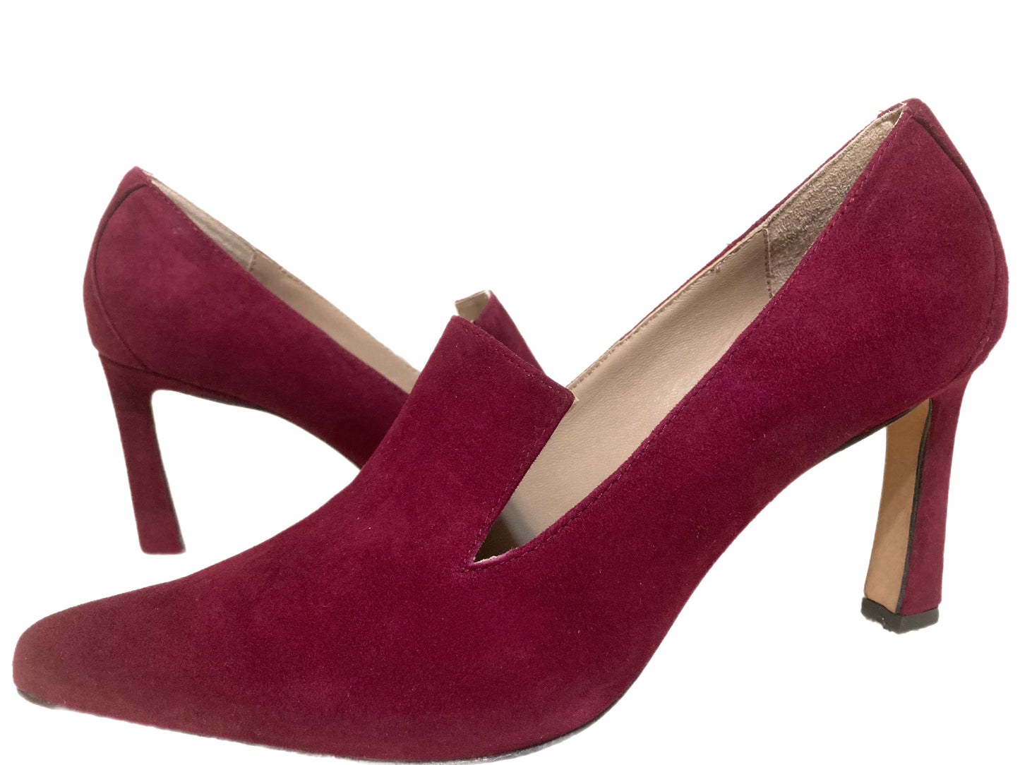 DONALD PLINER Suede Pumps Burgundy Size 7.5