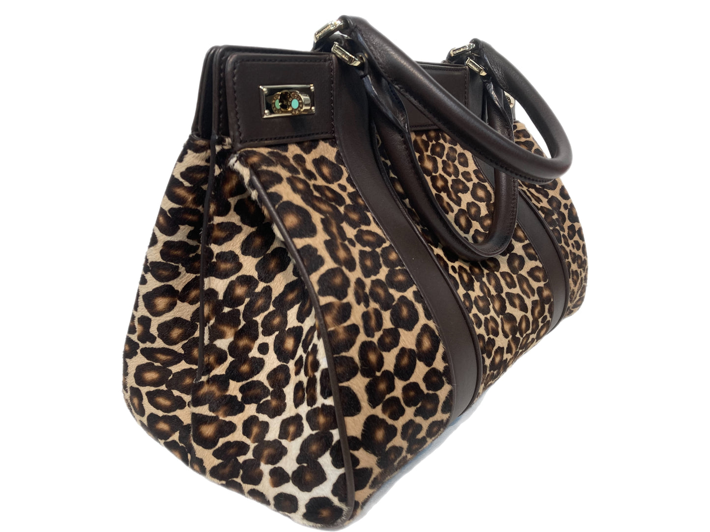 TIFFANY Pony Hair Genevieve Handbag Brown