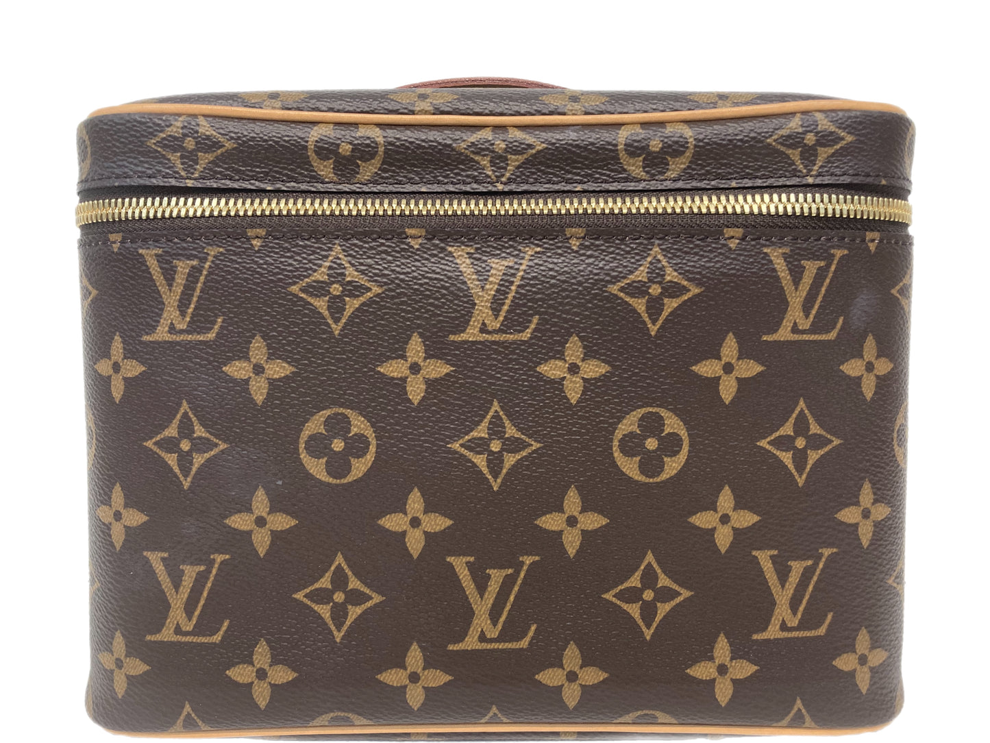 LOUIS VUITTON Canvas Monogram Cosmetic Bag Brown