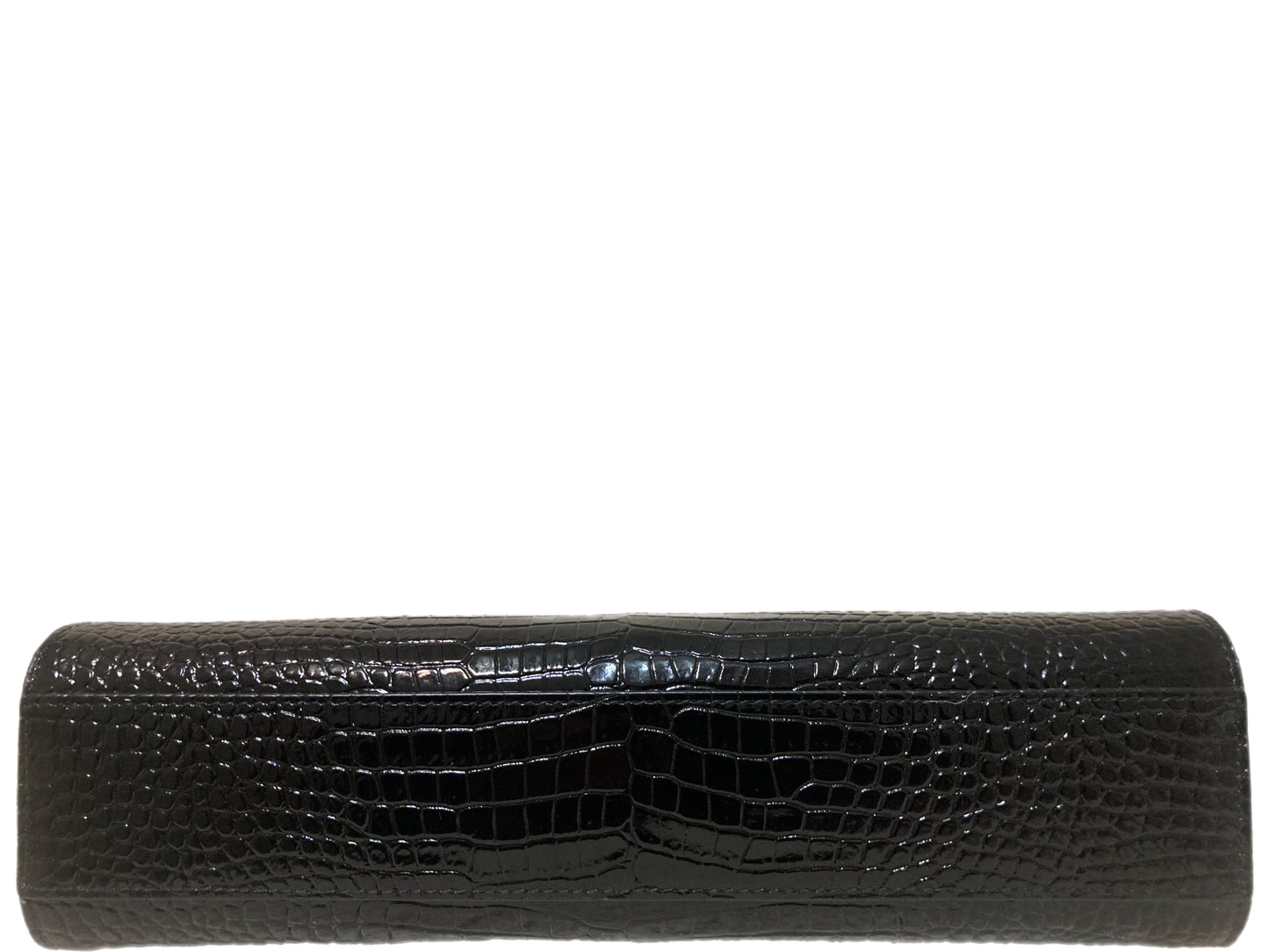 YVES SAINT LAURENT Patent Leather Manhattan Bag Black