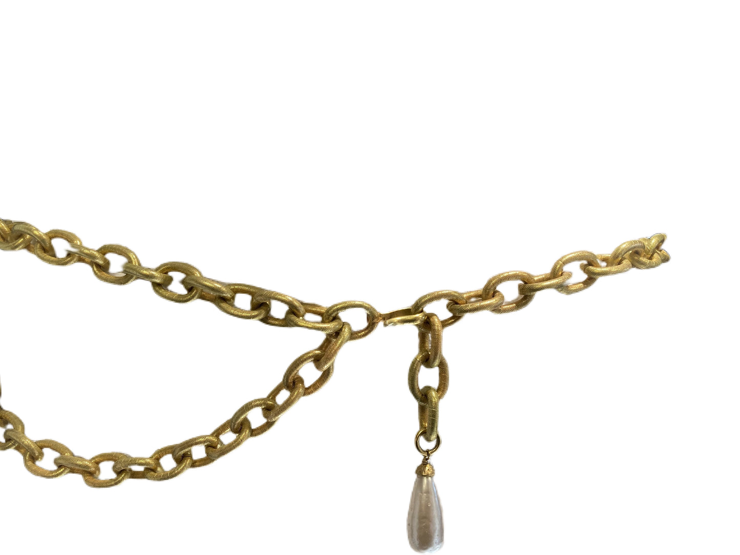CHANEL Metal Link Waist Belt Gold