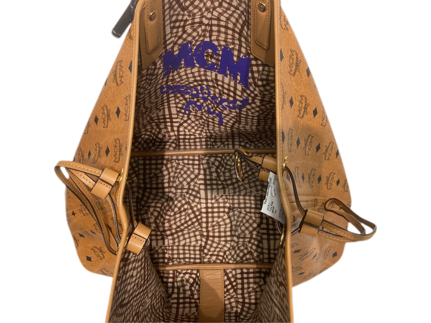 MCM Large Visetos Tote Bag