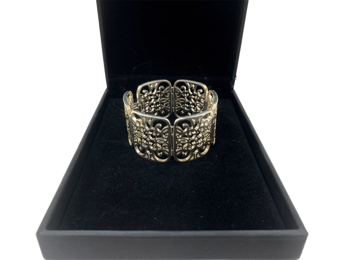 TIFFANY & CO. Sterling Silver Filigree Bangle Bracelet