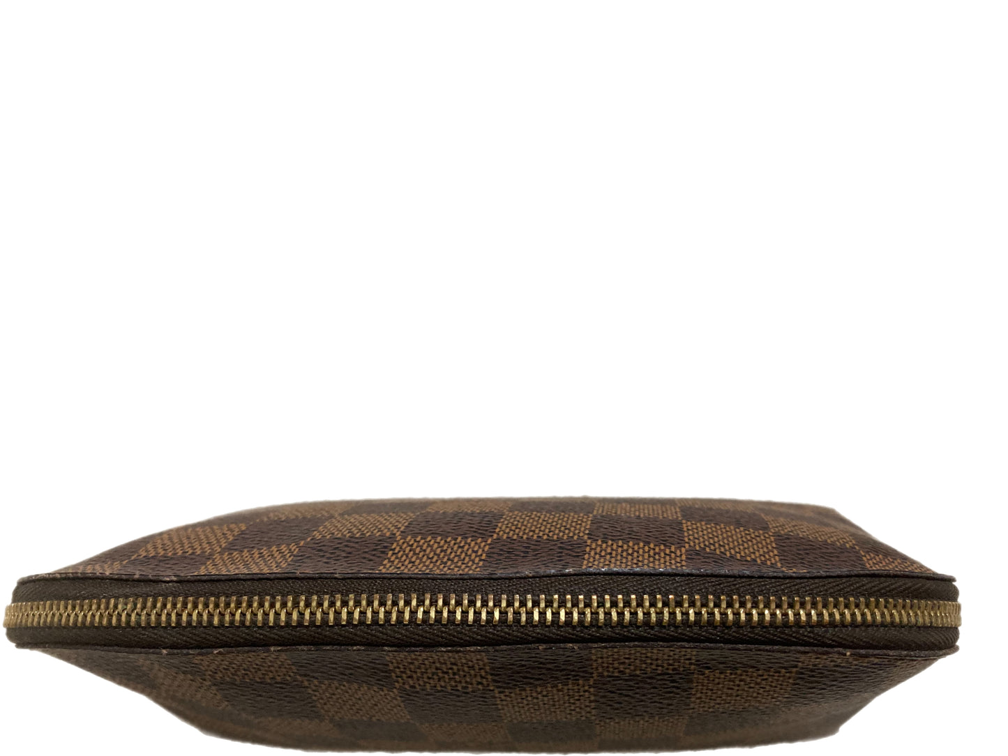 LOUIS VUITTON Canvas Damier Ebene Cosmetic Pouch Brown