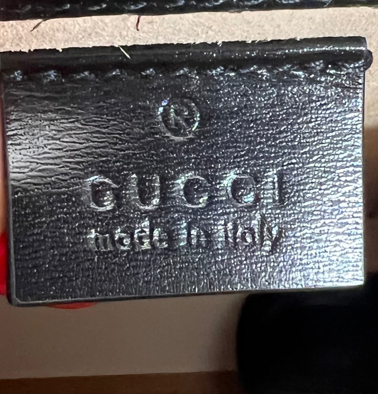 GUCCI Leather 1955 Mini Horse Bit Crossbody Bag Black