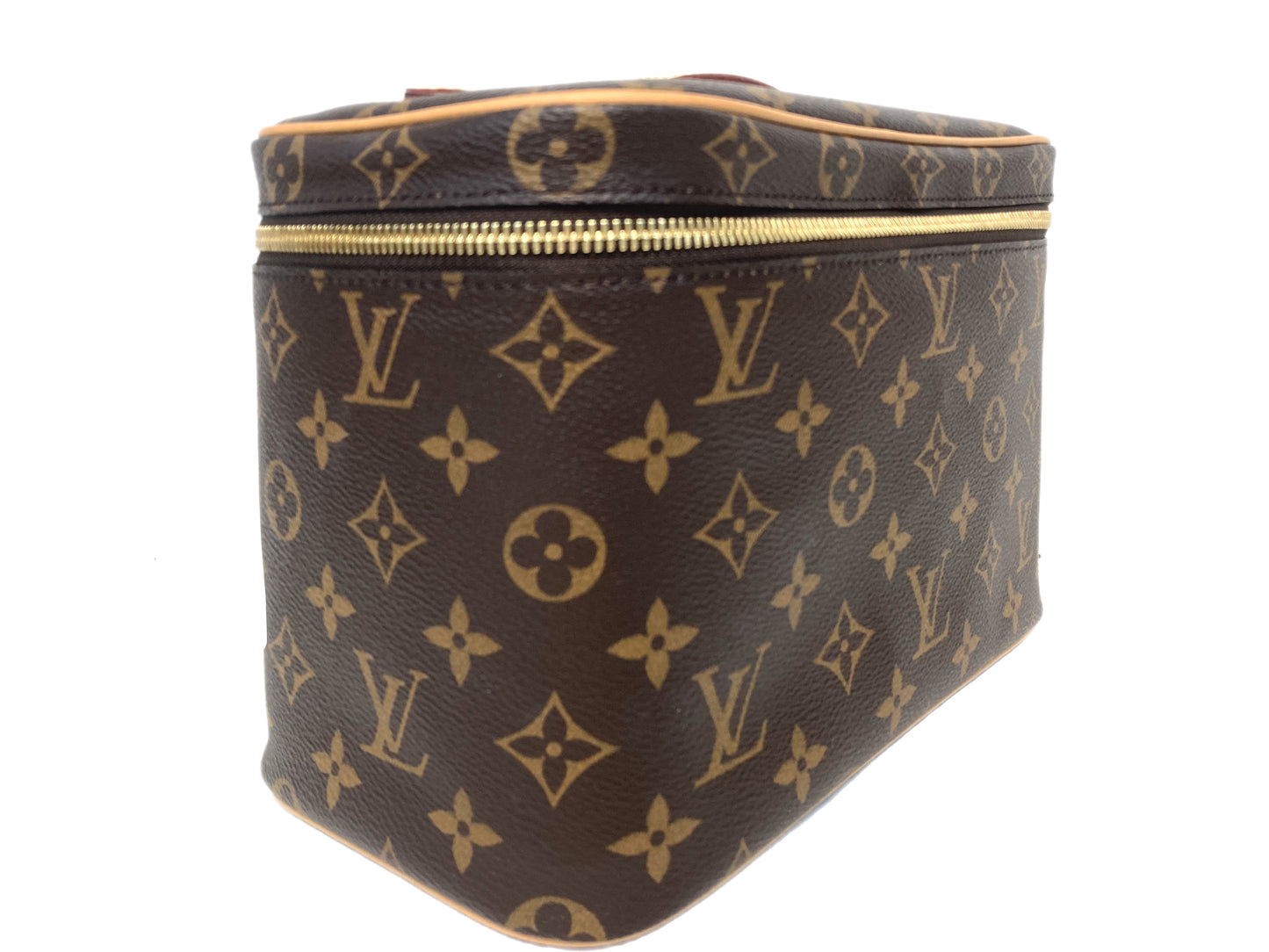 LOUIS VUITTON Canvas Monogram Cosmetic Bag Brown