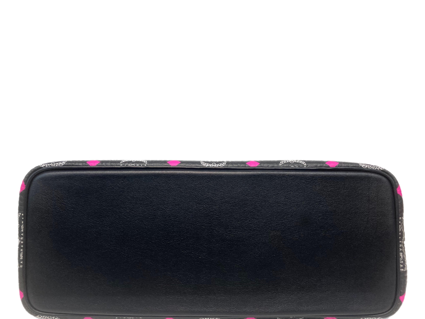 MCM Skyoptic Coated Monogram Tote Black