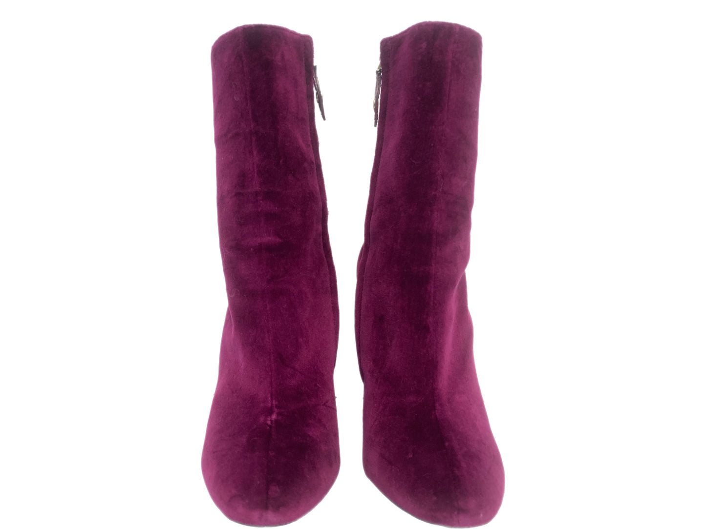 LOUIS VUITTON Velour Monumenta Boots Fuchsia Size 37