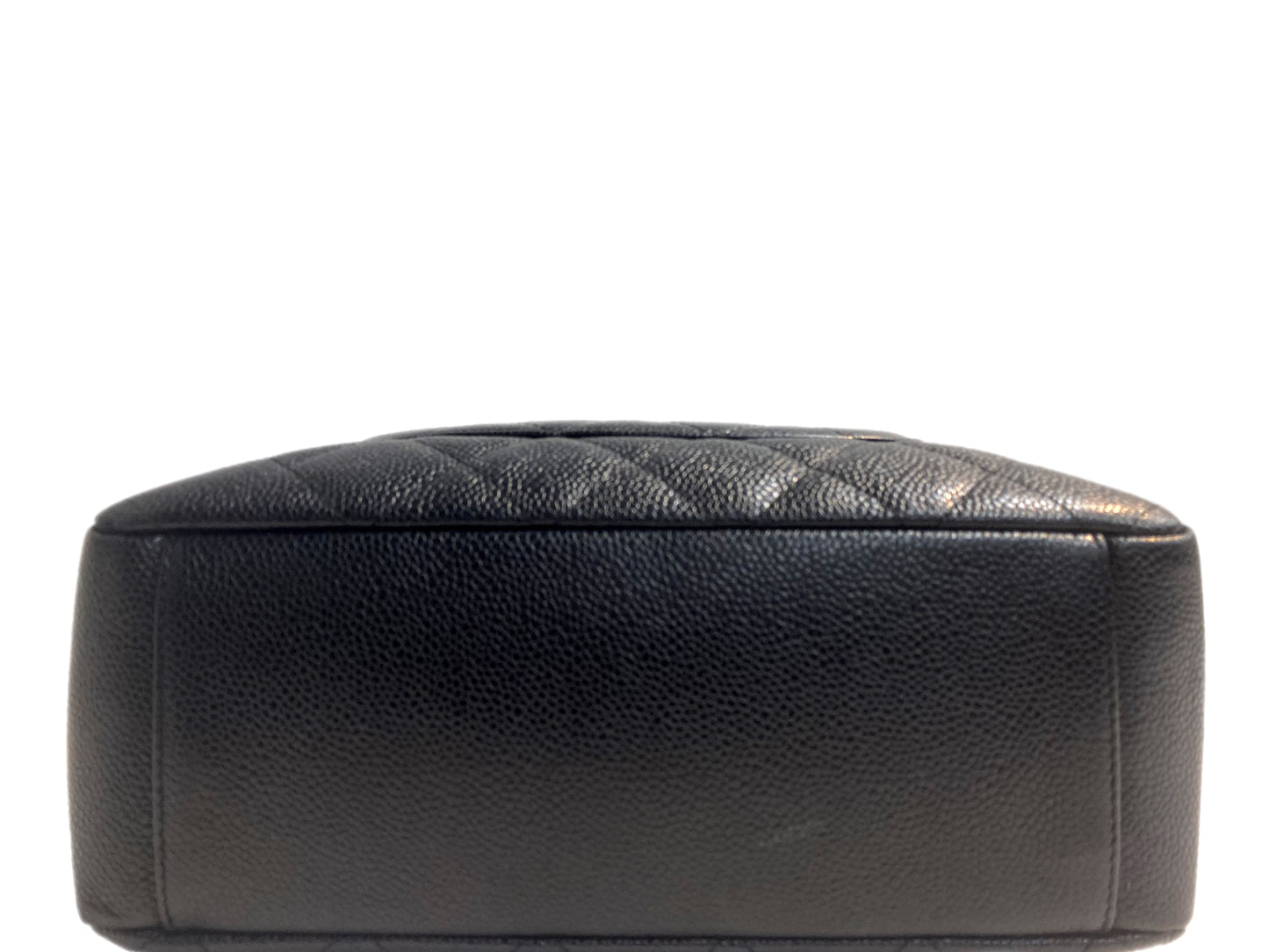 CHANEL Caviar Leather Petite Shopper Black