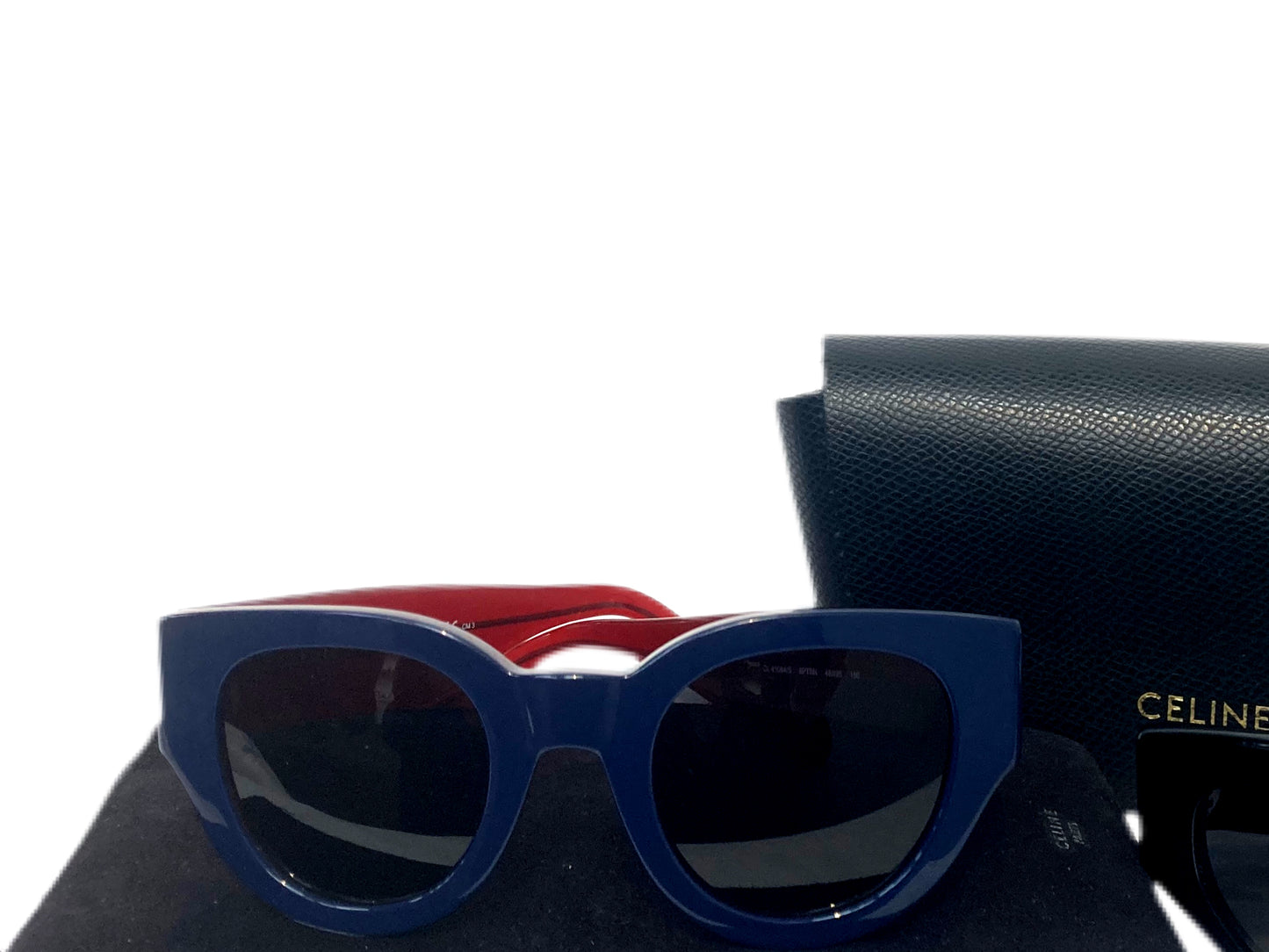 CELINE Two Tone Women’s Sunglasses Red/Navy