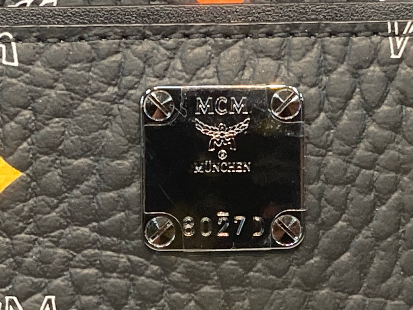 MCM Skyoptic Coated Monogram Tote Black