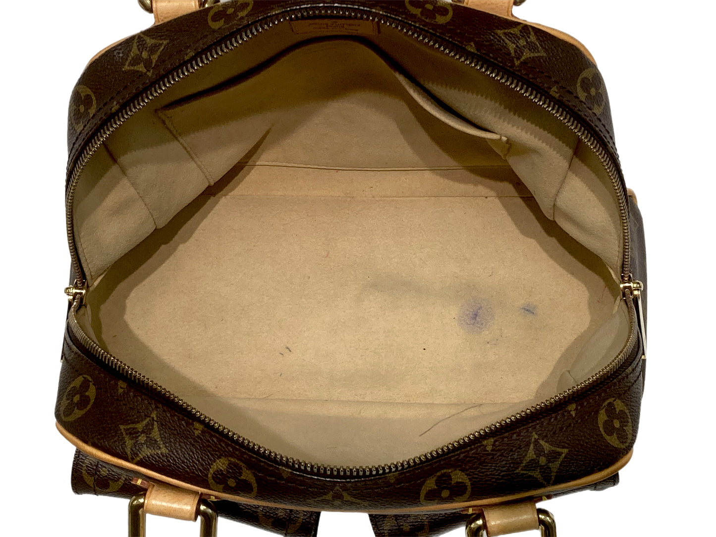 LOUIS VUITTON Monogram Manhattan PM Brown