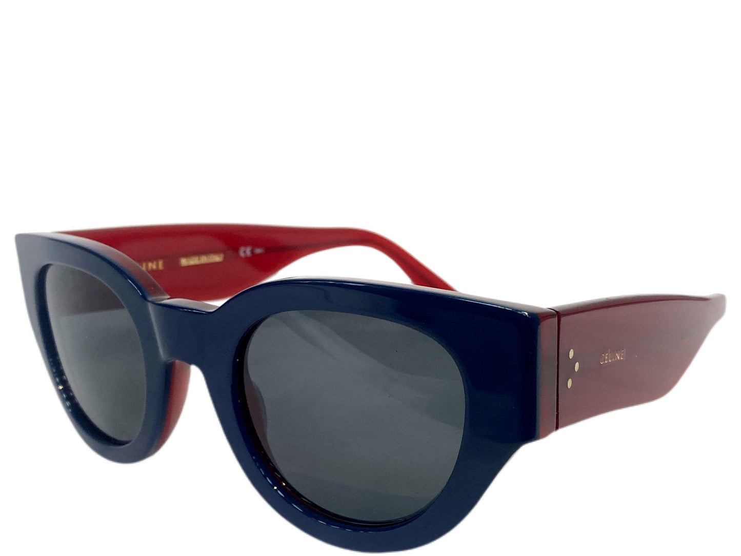 CELINE Two Tone Women’s Sunglasses Red/Navy