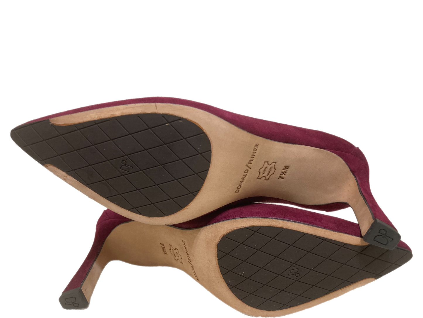DONALD PLINER Suede Pumps Burgundy Size 7.5