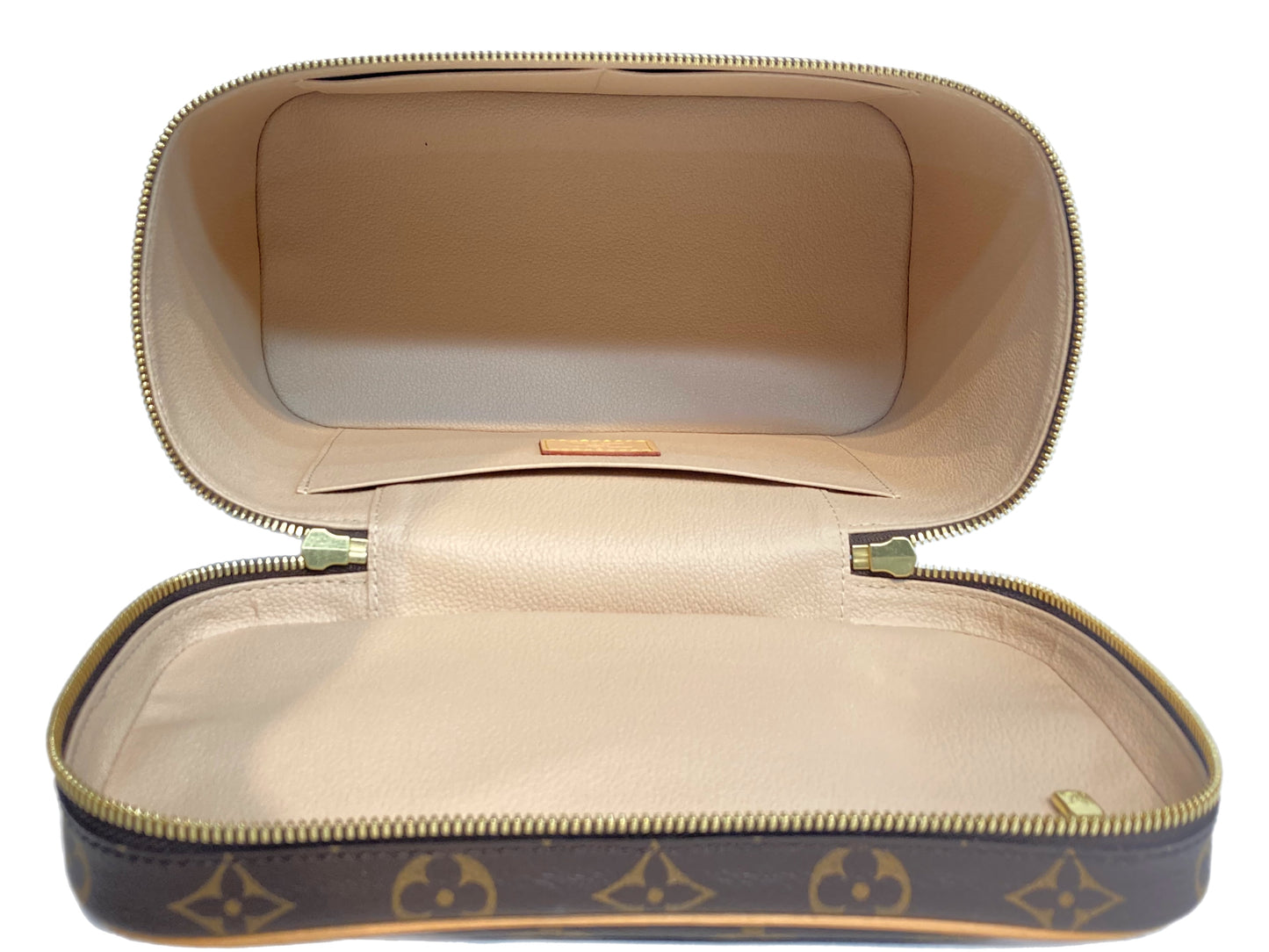 LOUIS VUITTON Canvas Monogram Cosmetic Bag Brown