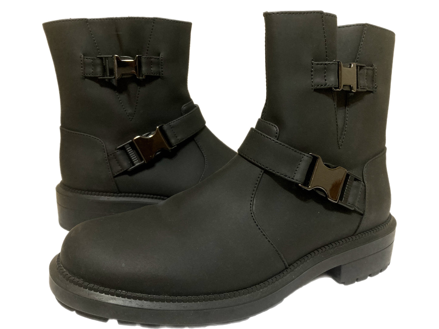 AQUATALIA Leather Lillie Short Boots Black Size 8