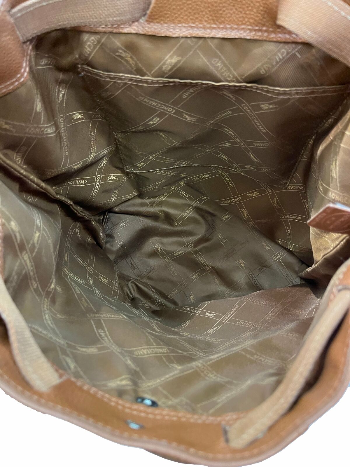 LONGCHAMP Leather Backpack Camel