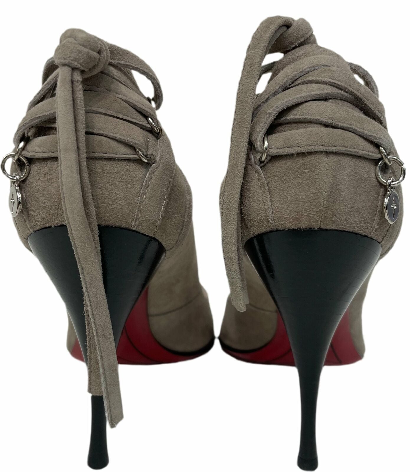 CESARE PACIOTTI Suede Pointed Toe Pumps Taupe Size 37