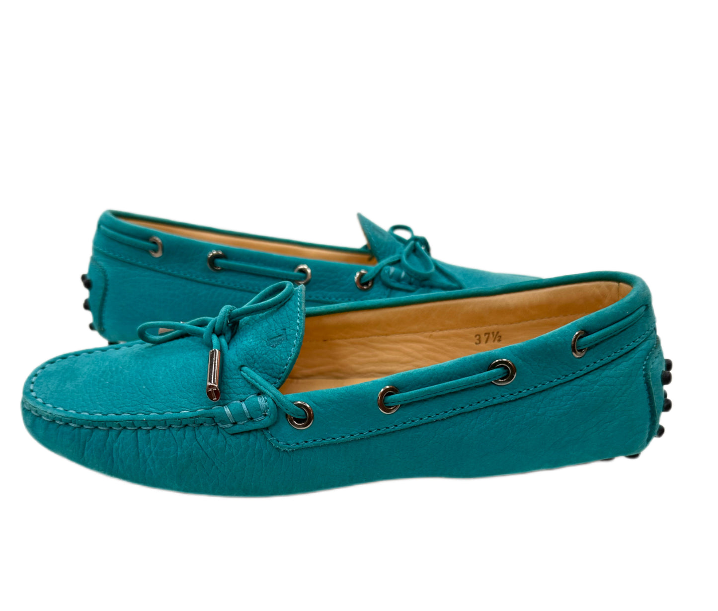 TODS Turquoise Driving Moc Size 37.5