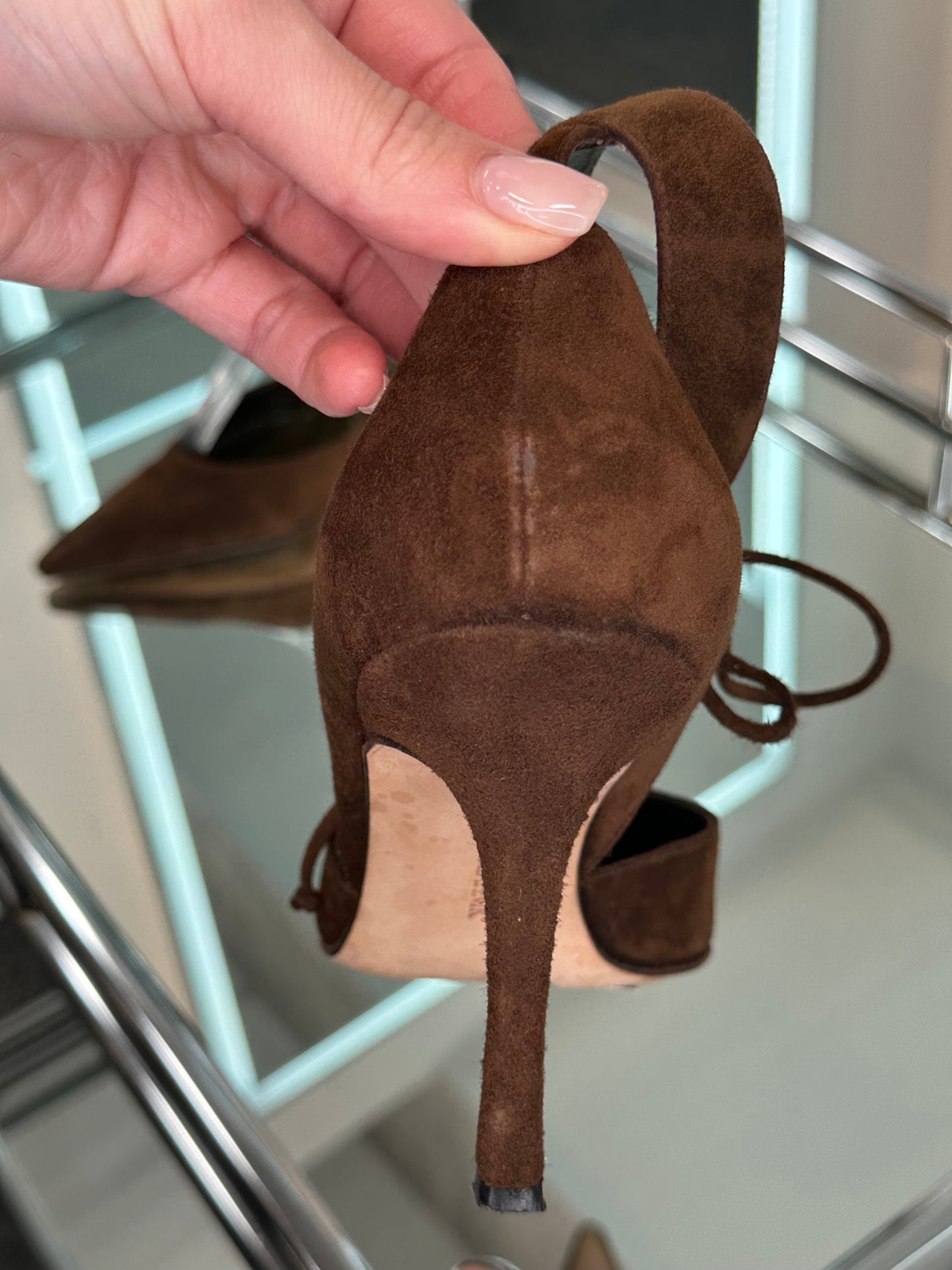 Manolo Blahnik Suede Heel