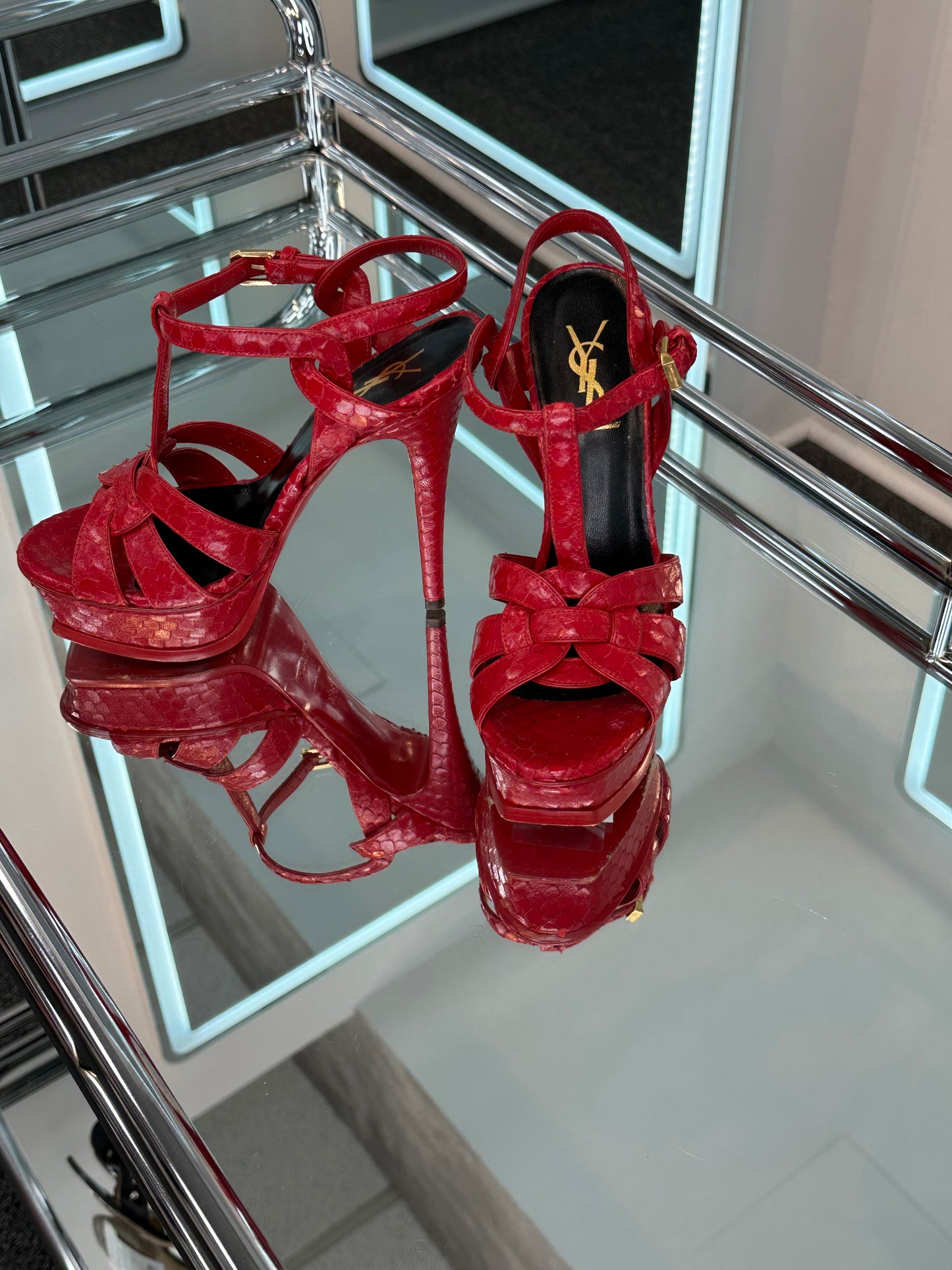 Saint Laurent T-Strap Sandals