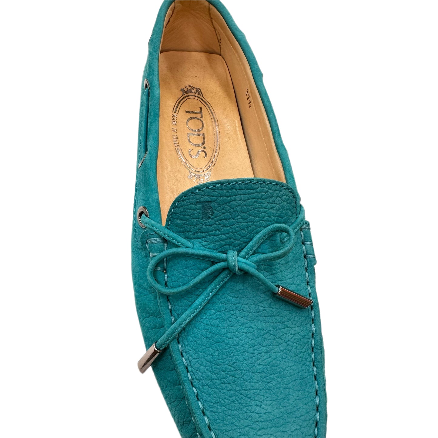TODS Turquoise Driving Moc Size 37.5