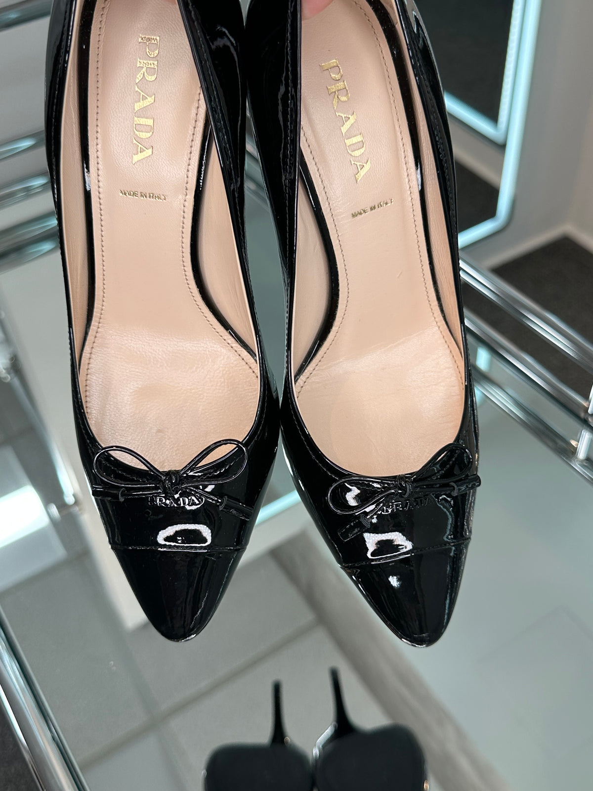 Prada Patent Pump