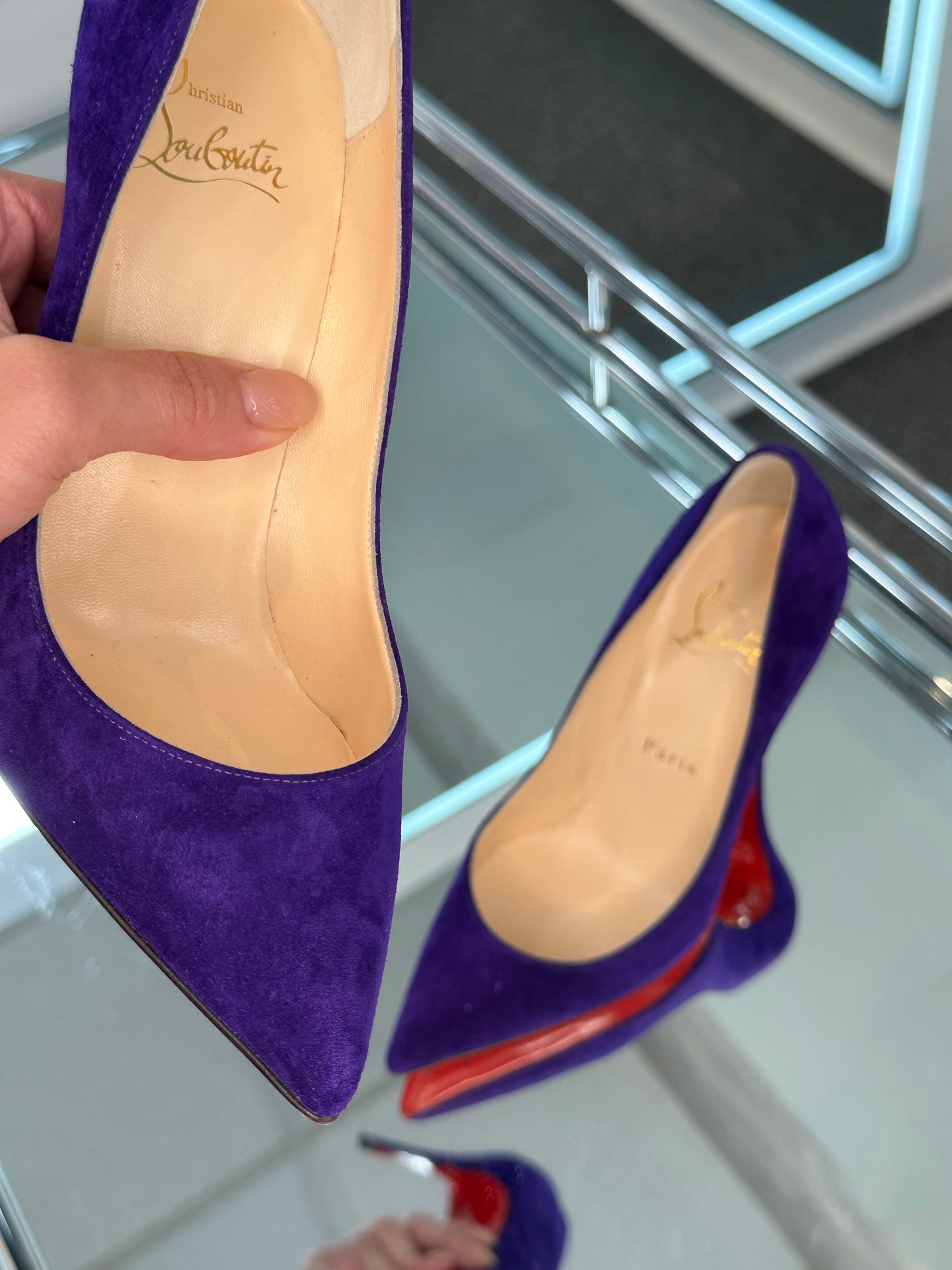 Christian Louboutin Suede Pumps