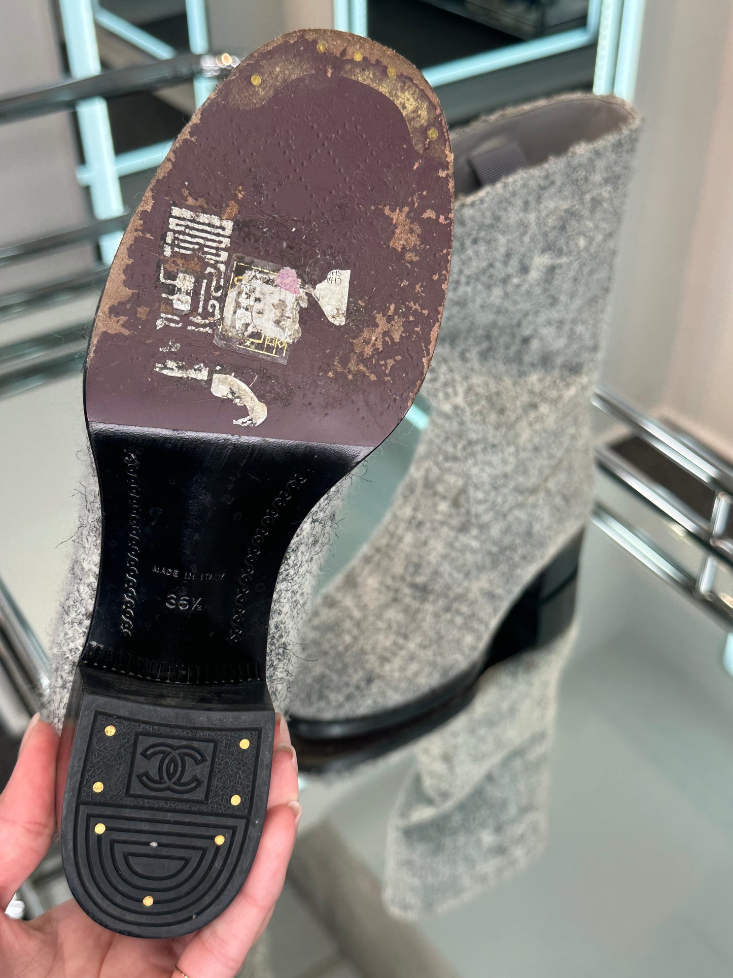 Chanel short Riding Boots