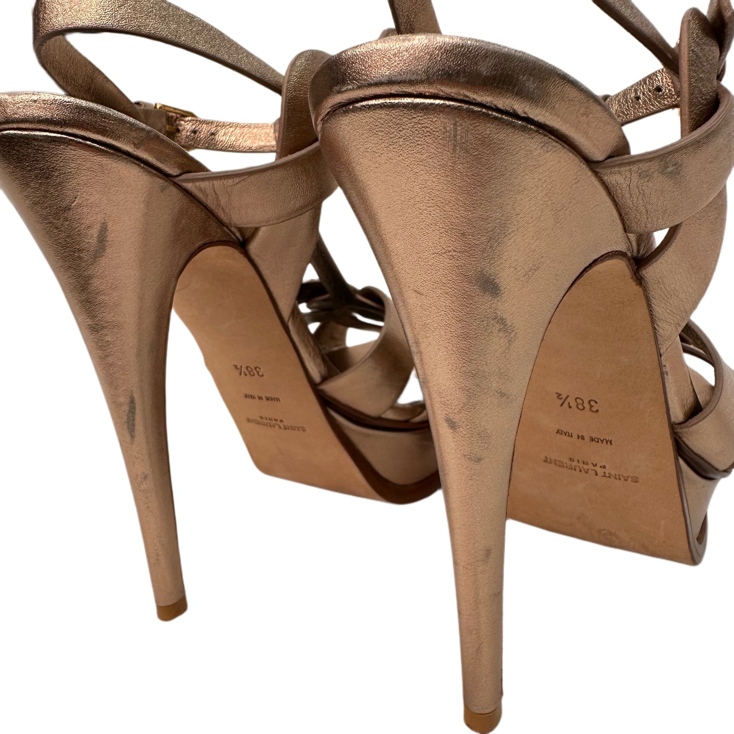 YSL Tribute Sandal Bronze Size 38.5