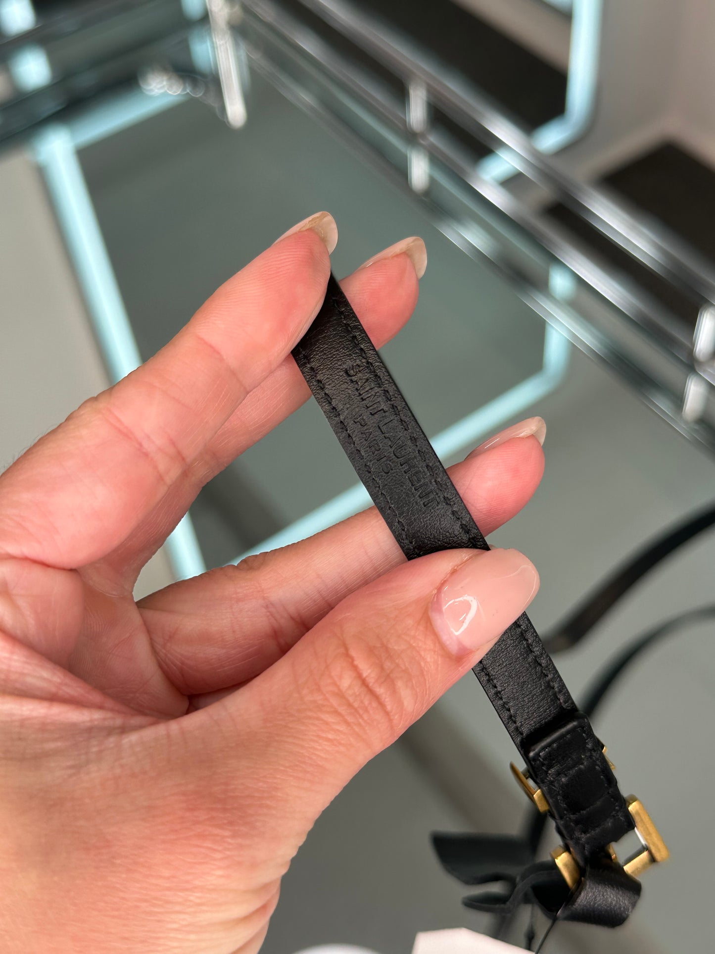 Saint Laurent thin Belt