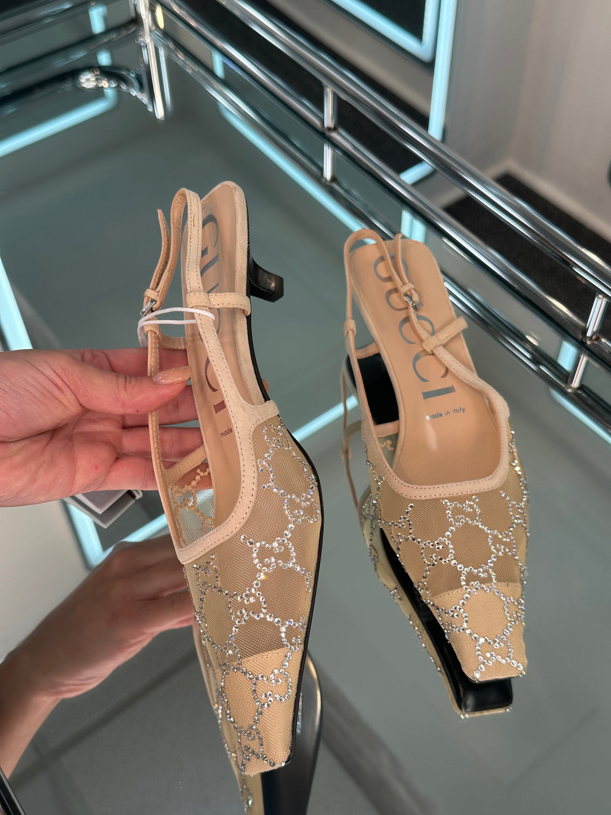 Gucci kitten heel Slingback Pump