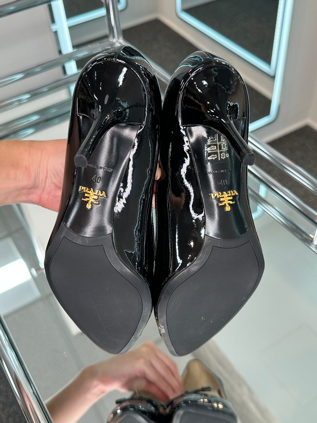 Prada Patent Pump