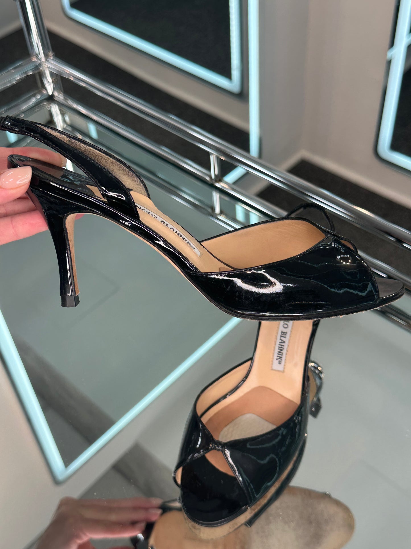 Manolo Blahnik Slingback Sandals