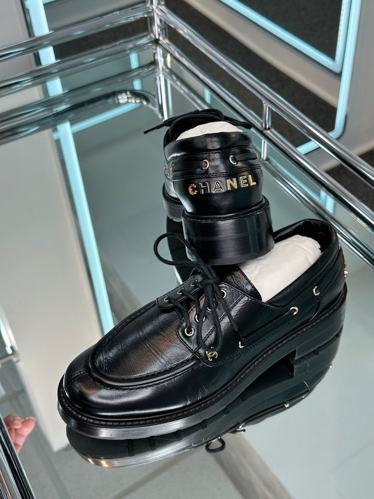 Chanel Moccasins