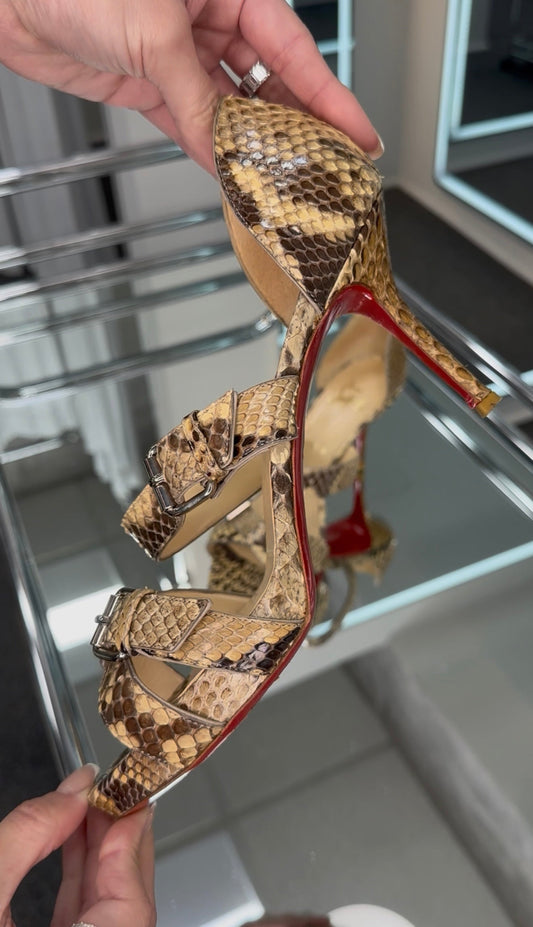 Christian Louboutin python Sandal