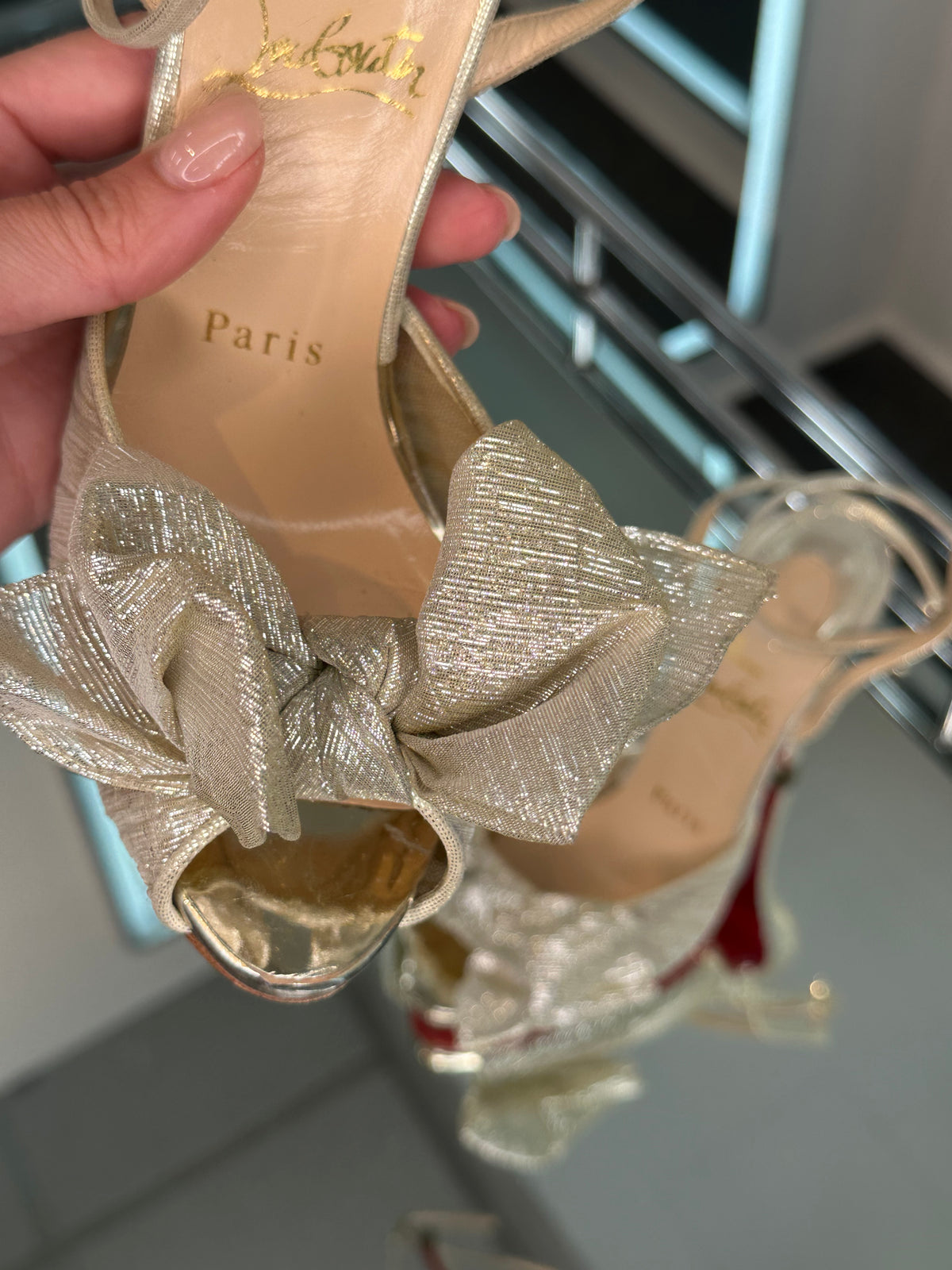 Christian Louboutin Chiffon Heels