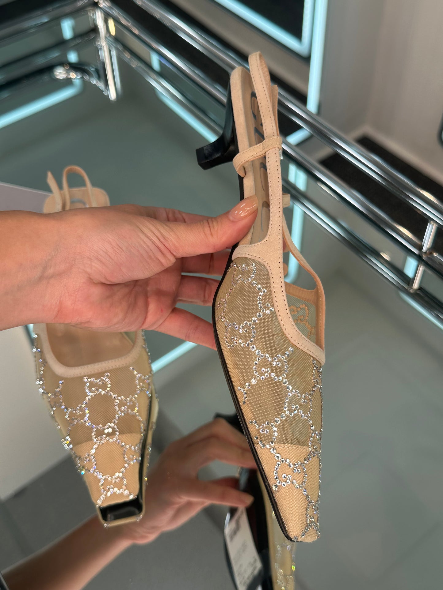 Gucci kitten heel Slingback Pump