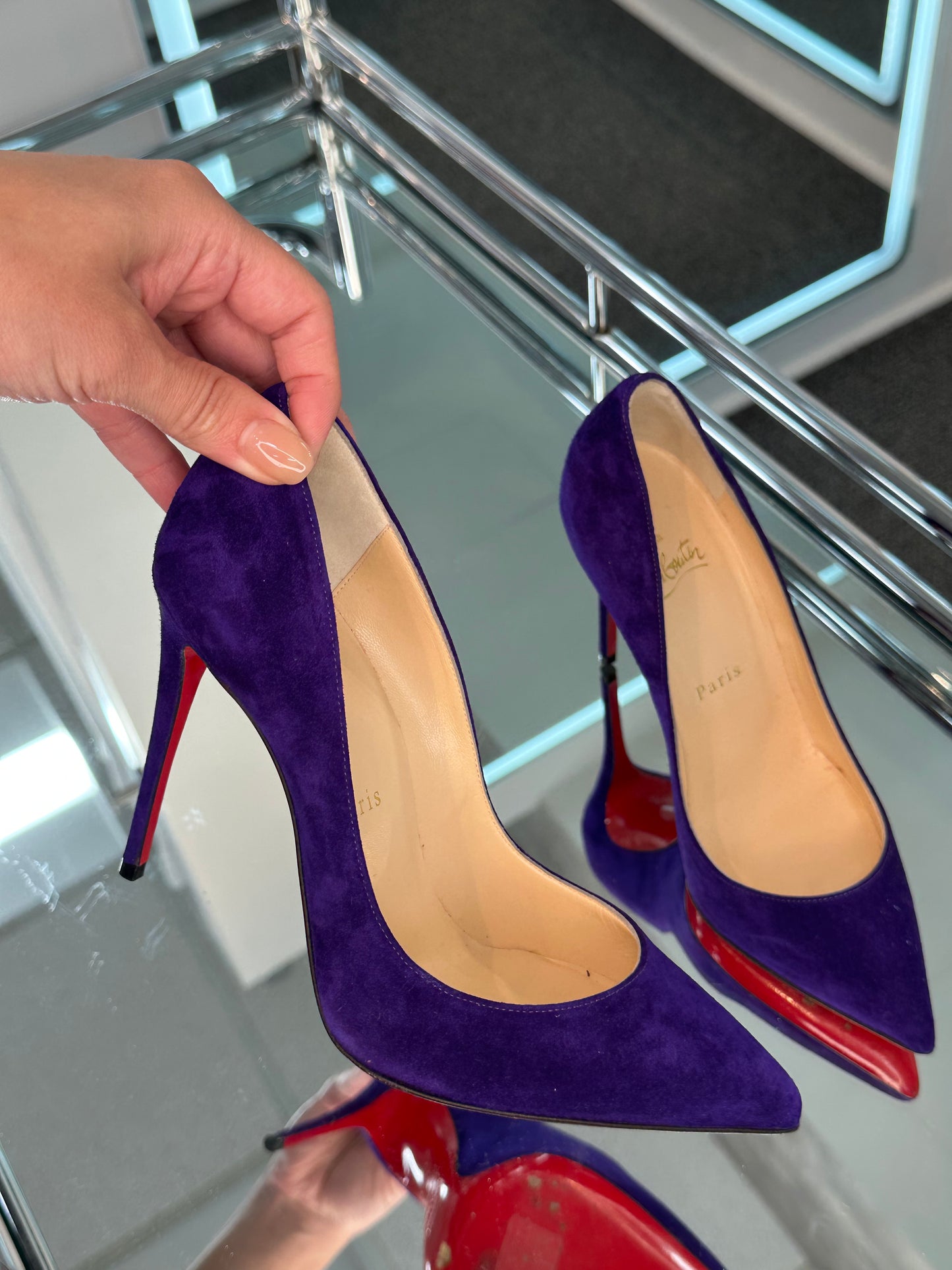 Christian Louboutin Suede Pumps
