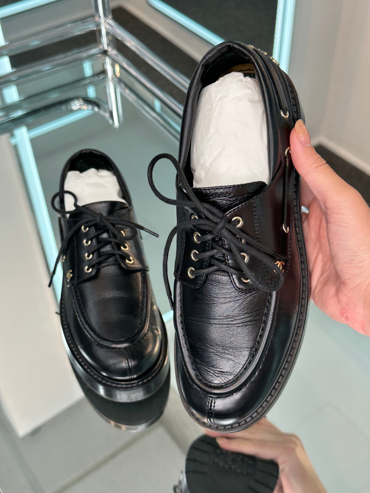 Chanel Moccasins