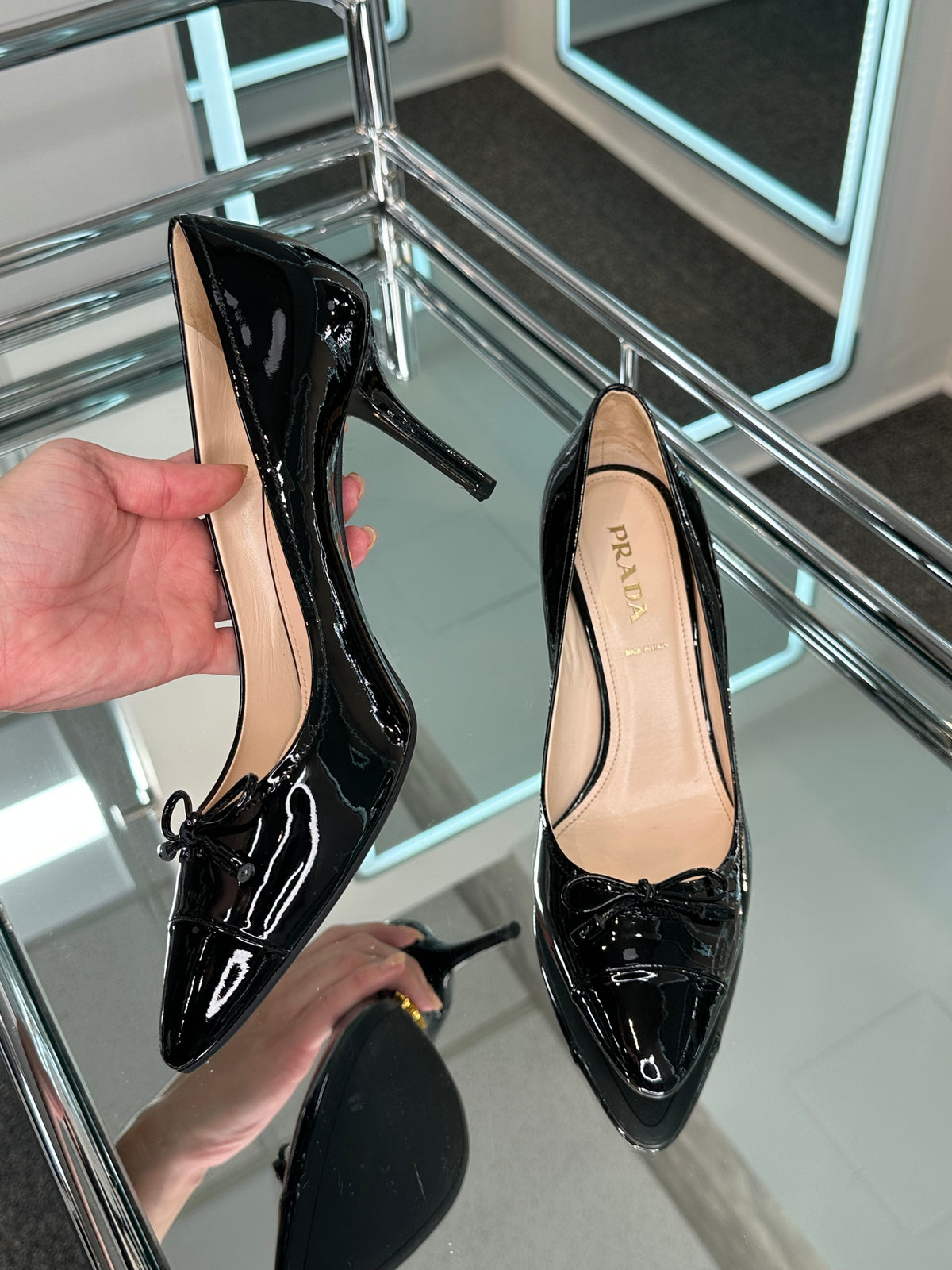 Prada Patent Pump