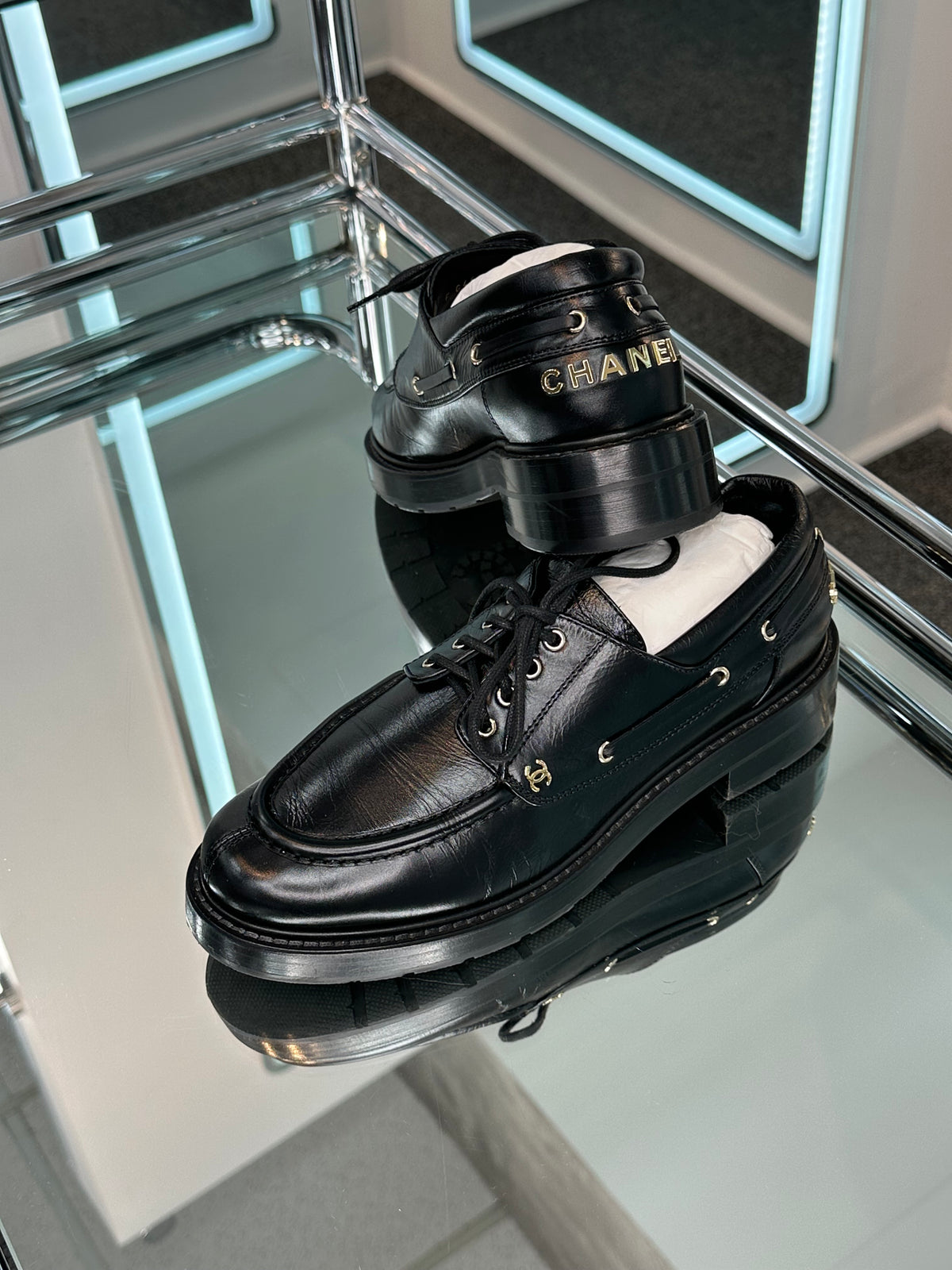 Chanel Moccasins