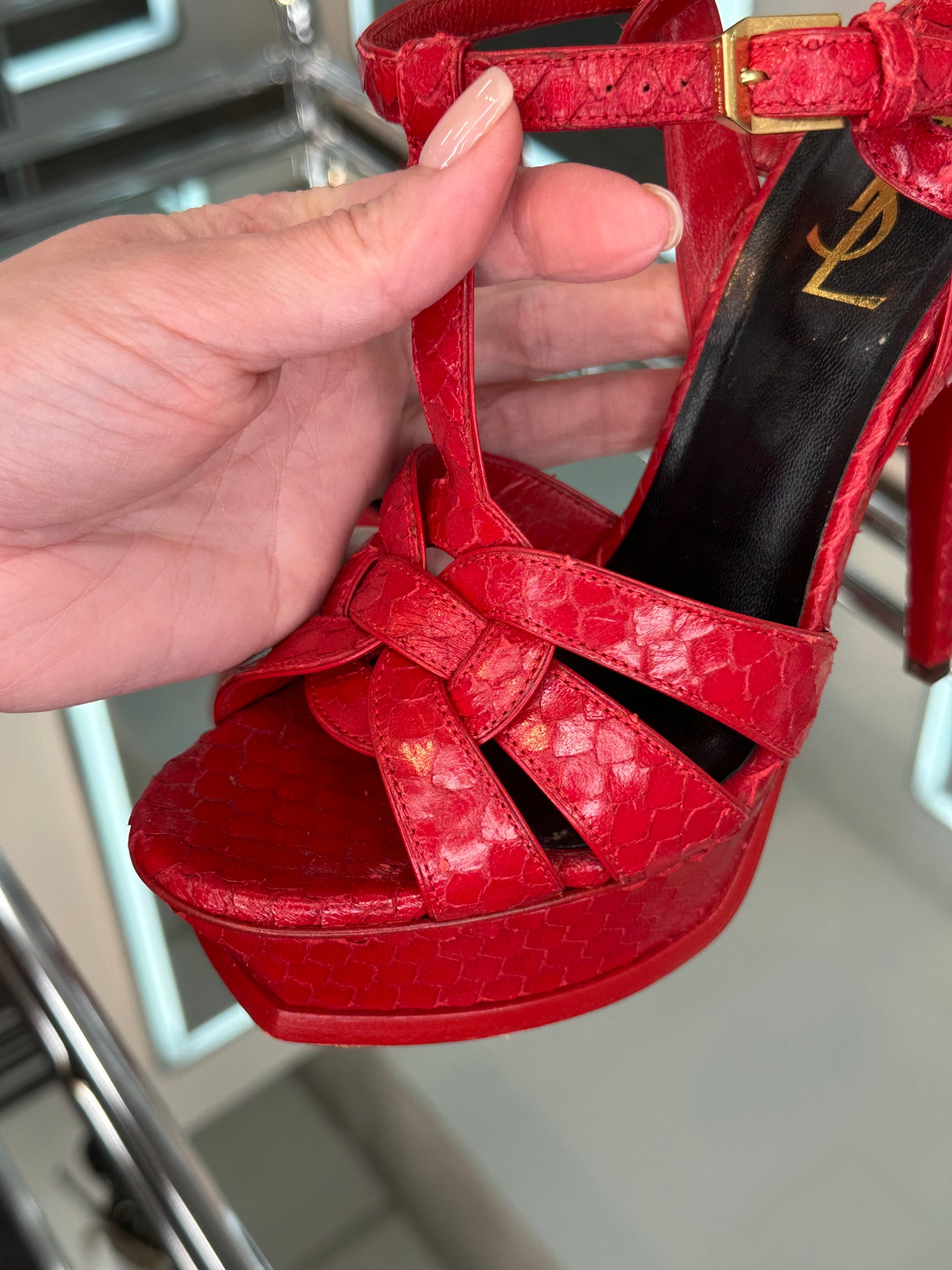 Saint Laurent T-Strap Sandals