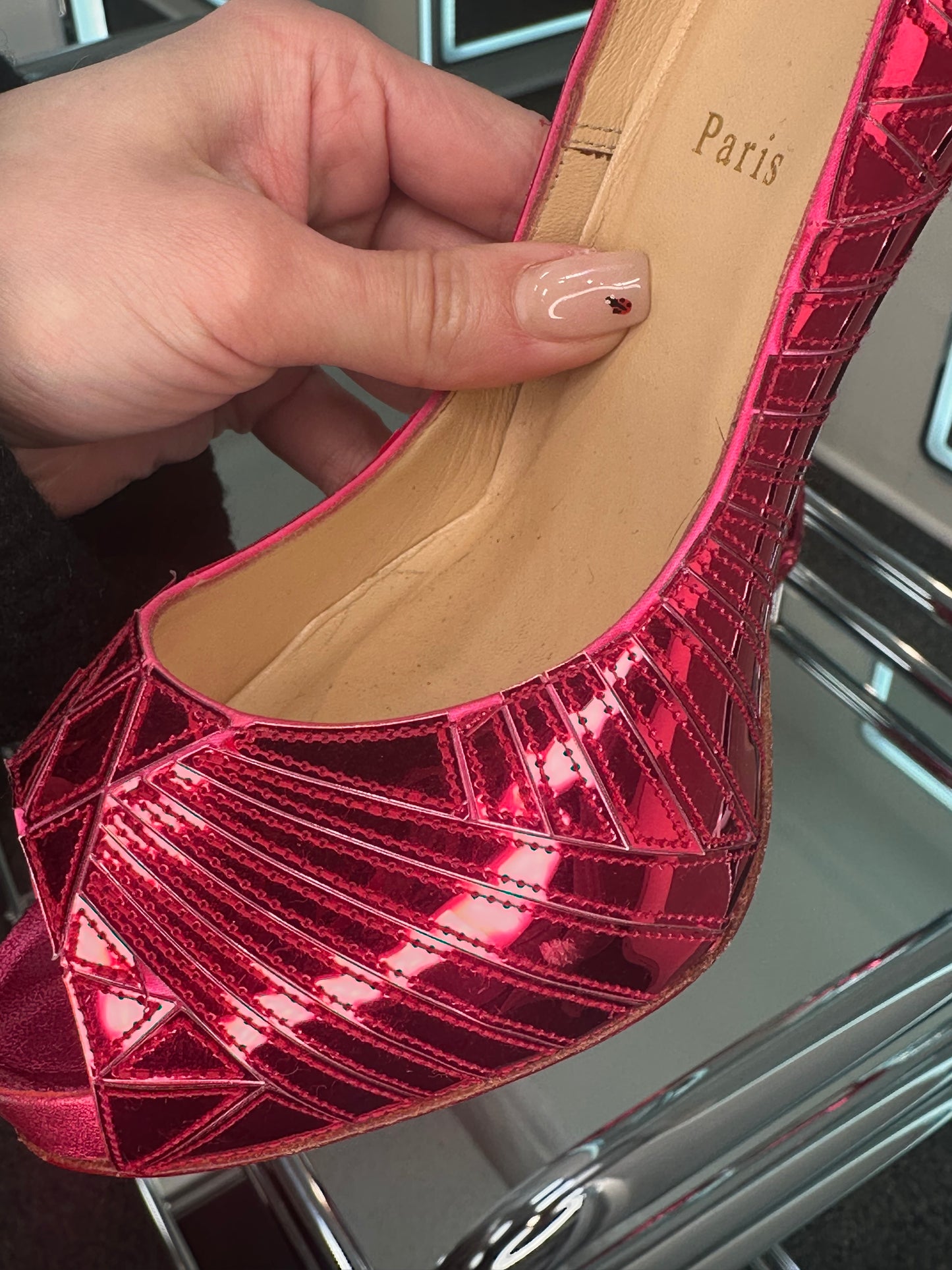 Christian Louboutin Peep-Toe Pump